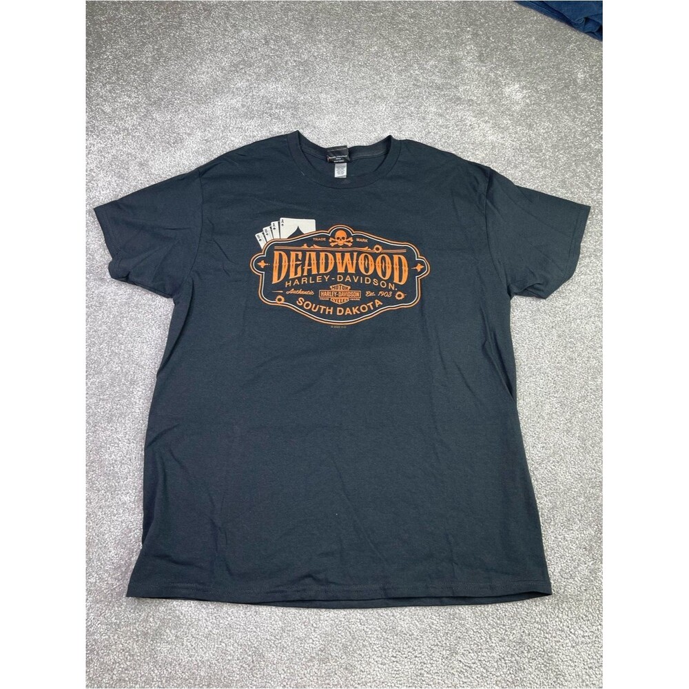 Harley-Davidson Men's Black Deadwood Graphic T-Shirt Large